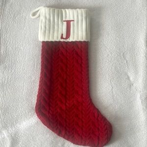 Kohl’s St.Nicholas Square Large Cable Knit Monogram Stocking